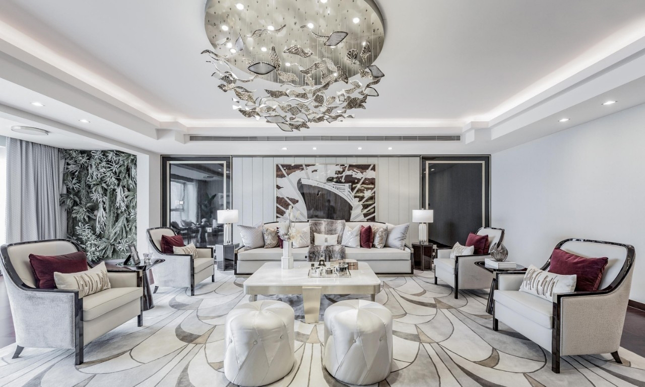 后現(xiàn)代輕奢客廳裝修低調(diào)舒適高貴與雅致