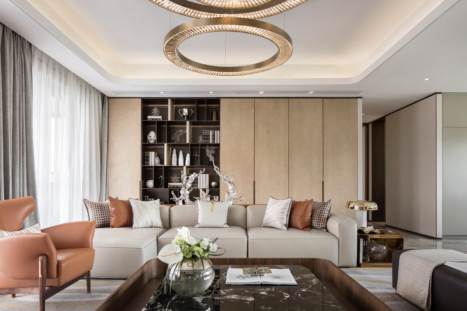 南京大平層裝修案例!現(xiàn)代+輕奢,高品質(zhì)家居生活