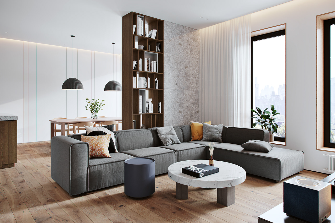 南京89㎡現(xiàn)代簡(jiǎn)約風(fēng)格裝修，溫馨柔和的配飾