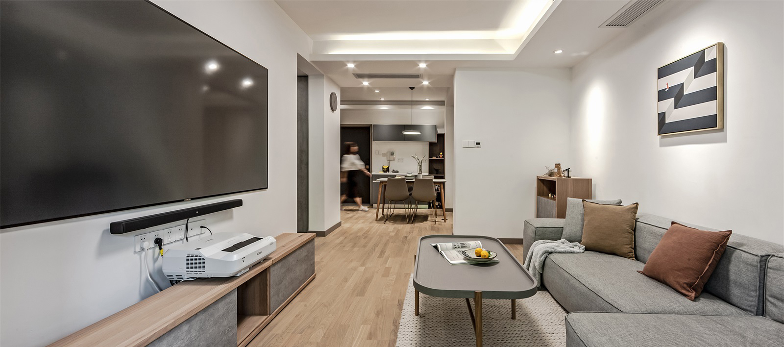 南京兩室兩廳現(xiàn)代簡(jiǎn)約風(fēng)格，細(xì)節(jié)處見(jiàn)優(yōu)雅