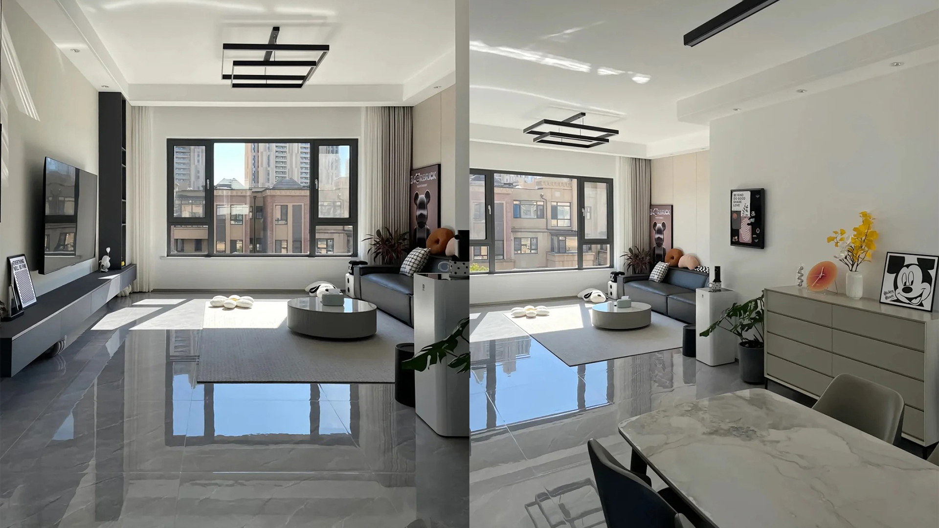 現(xiàn)代簡約風(fēng) | 中性色調(diào)自然光線的開放式優(yōu)雅空間