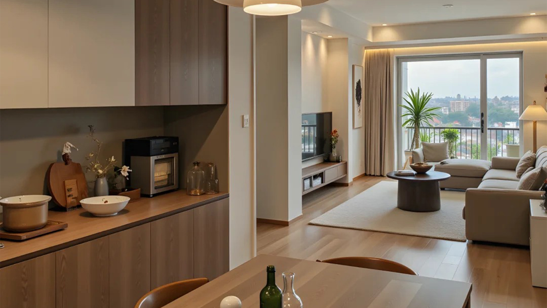 原木風(fēng)自然材質(zhì)暖光交織，溫柔歲月靜好生活氣息